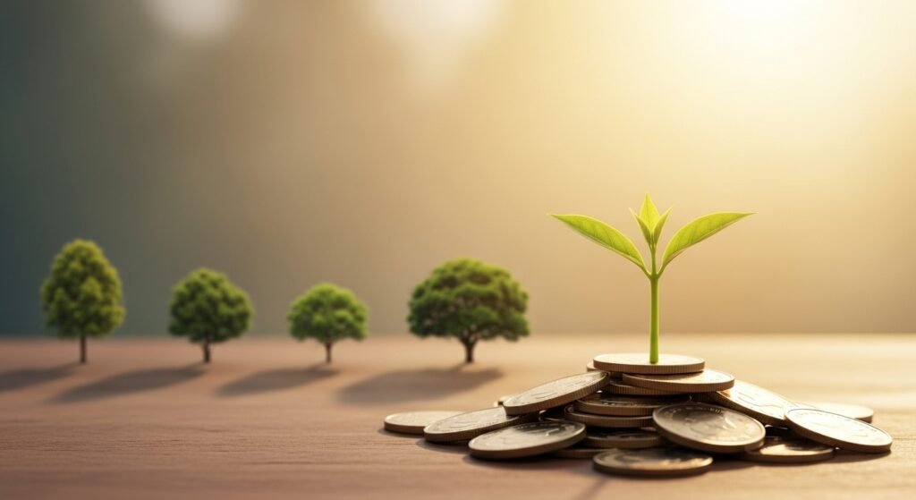 Revisar finanças inclui analisar o crescimento de investimentos de longo prazo.
